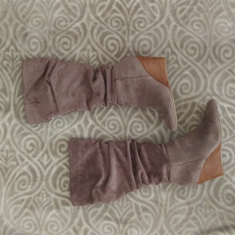 Charles David Taupe High boots 6.5